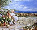 Famous Afternoon Paintings - Afternoon on the Terrace